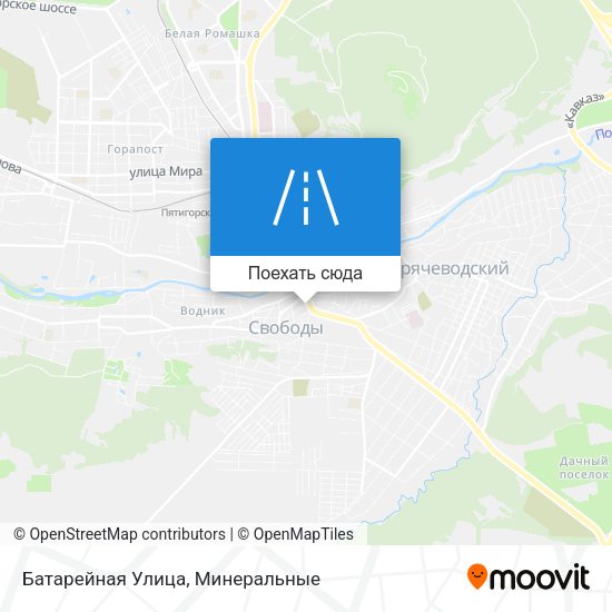 Карта Батарейная Улица