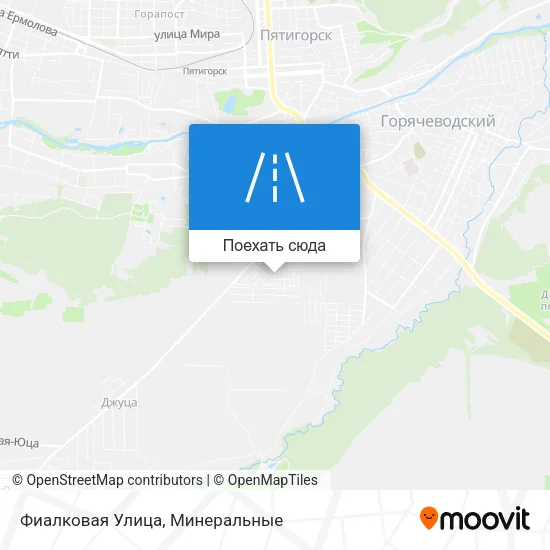 Карта Фиалковая Улица