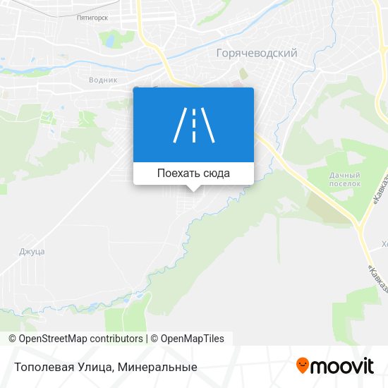 Карта Тополевая Улица