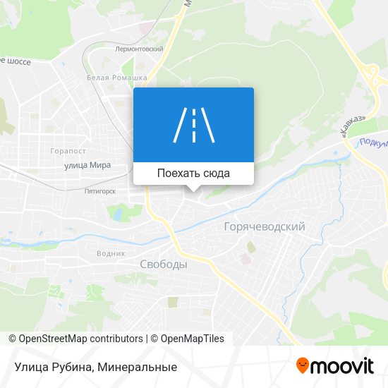 Карта Улица Рубина
