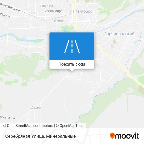 Карта Серебряная Улица
