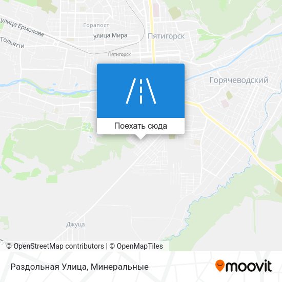 Карта Раздольная Улица