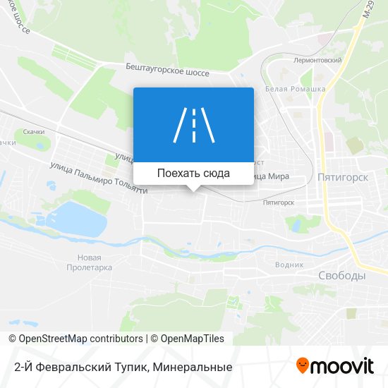 Карта 2-Й Февральский Тупик
