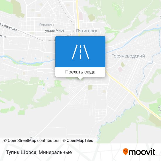 Карта Тупик Щорса