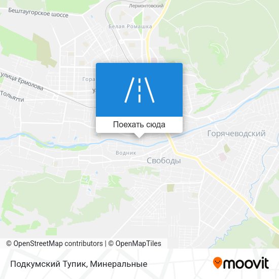 Карта Подкумский Тупик