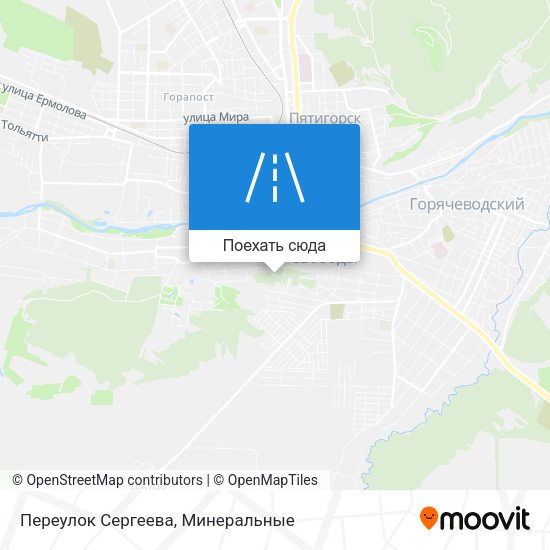 Карта Переулок Сергеева