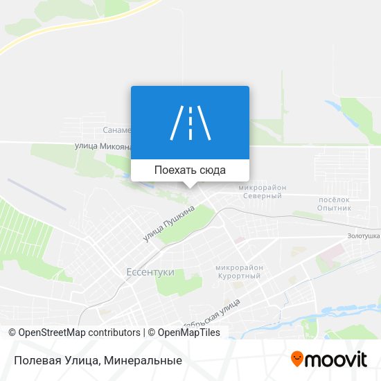Карта Полевая Улица