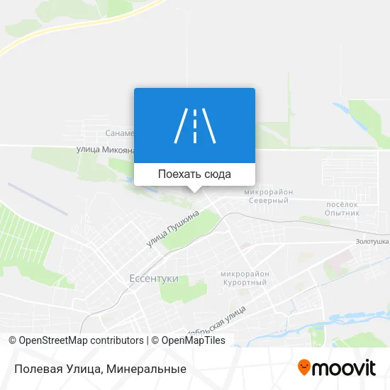 Карта Полевая Улица