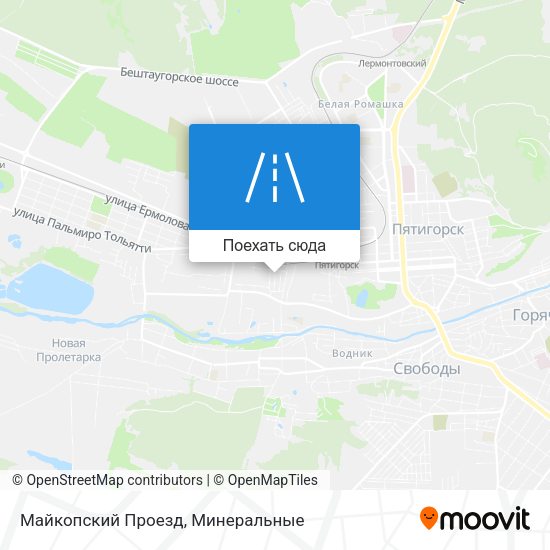 Карта Майкопский Проезд