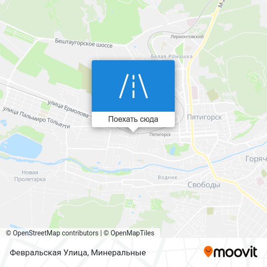 Карта Февральская Улица