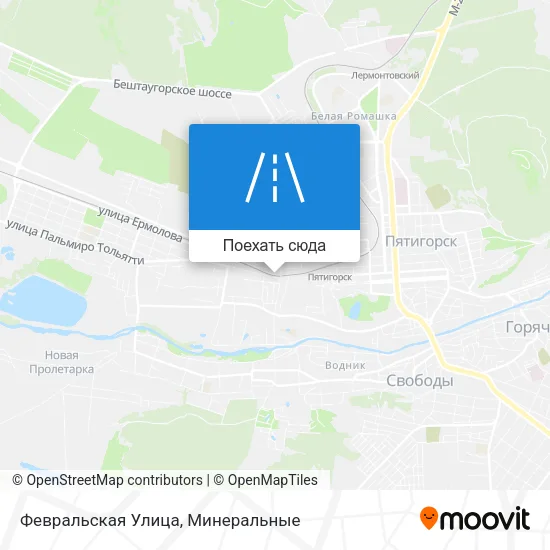 Карта Февральская Улица