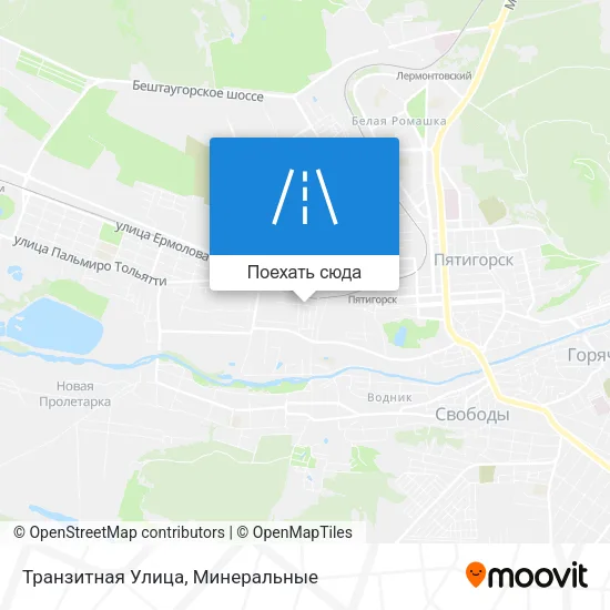 Карта Транзитная Улица