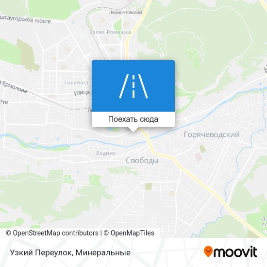 Карта Узкий Переулок