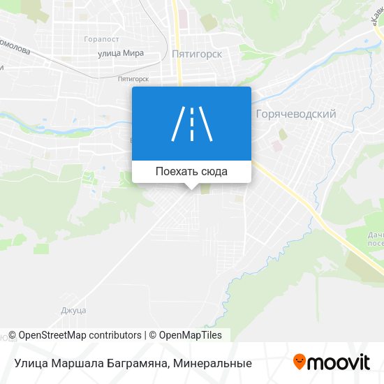 Карта Улица Маршала Баграмяна
