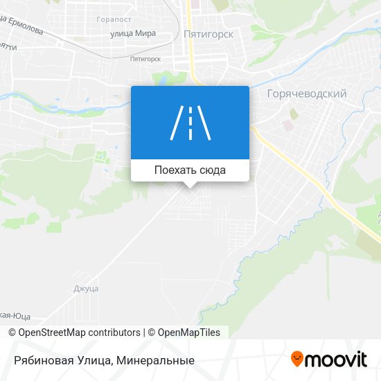 Карта Рябиновая Улица