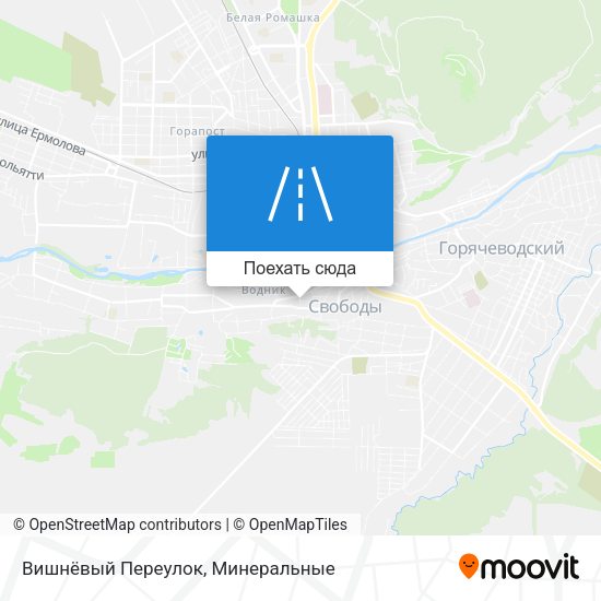 Карта Вишнёвый Переулок