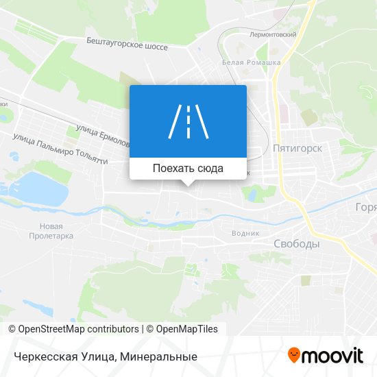 Карта Черкесская Улица
