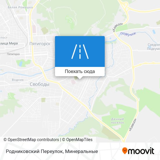 Карта Родниковский Переулок