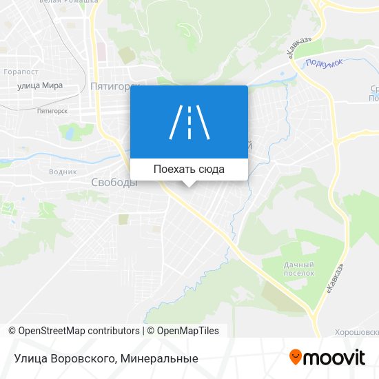 Карта Улица Воровского