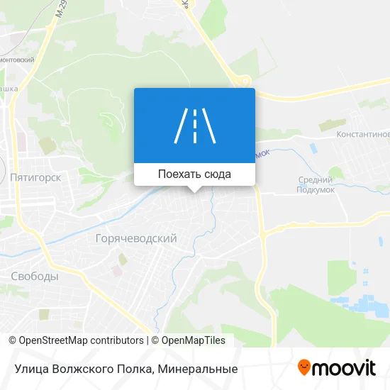 Карта Улица Волжского Полка