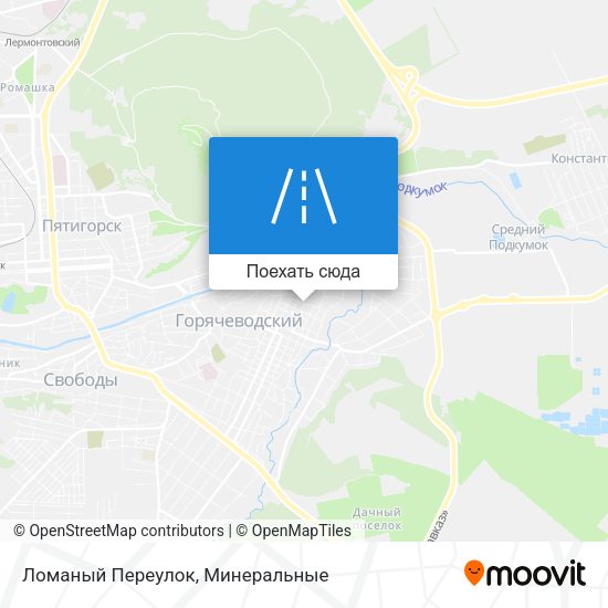 Карта Ломаный Переулок