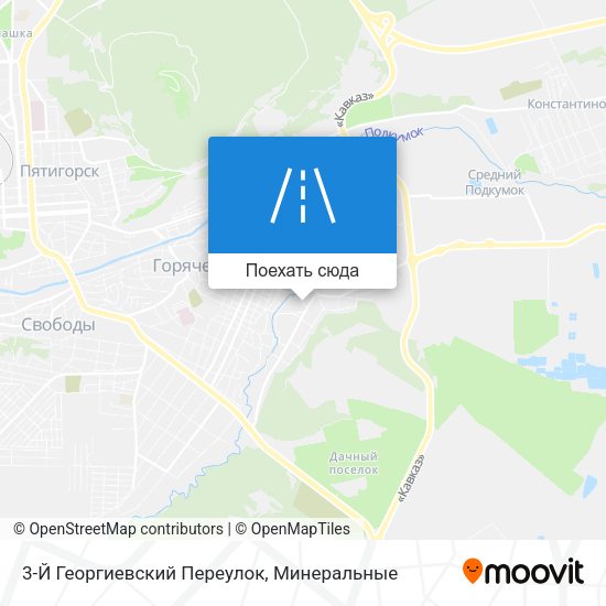 Карта 3-Й Георгиевский Переулок