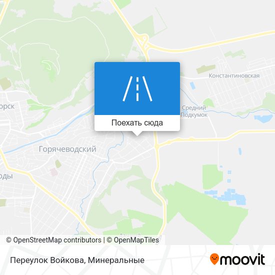 Карта Переулок Войкова