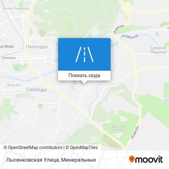 Карта Лысенковская Улица