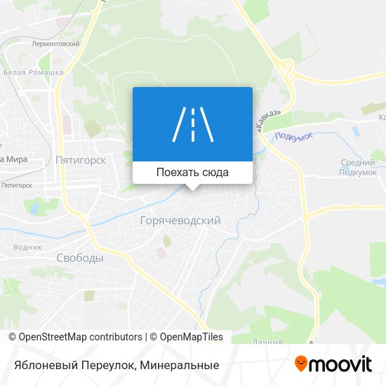 Карта Яблоневый Переулок