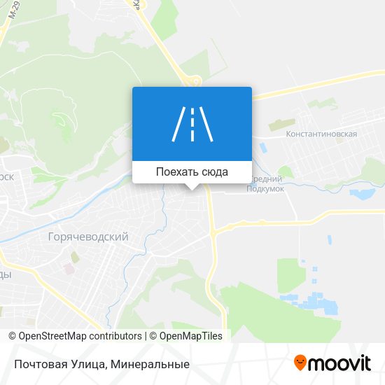 Карта Почтовая Улица