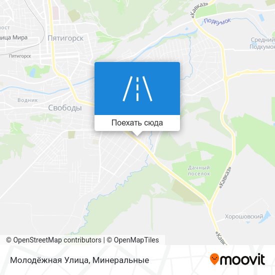 Карта Молодёжная Улица