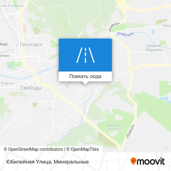 Карта Юбилейная Улица