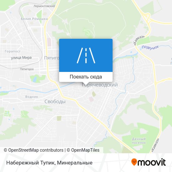 Карта Набережный Тупик