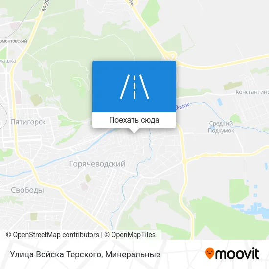 Карта Улица Войска Терского