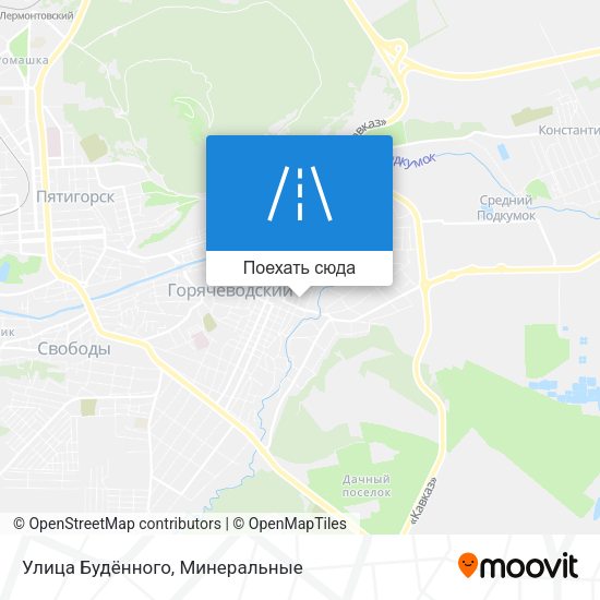 Карта Улица Будённого