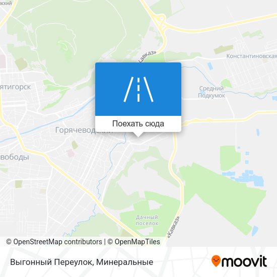 Карта Выгонный Переулок