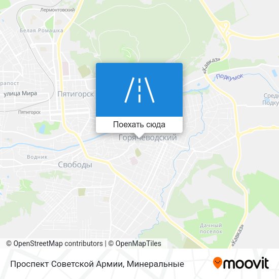 Карта Проспект Советской Армии