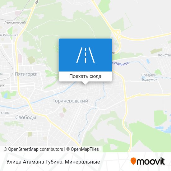 Карта Улица Атамана Губина