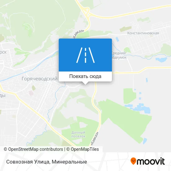 Карта Совхозная Улица