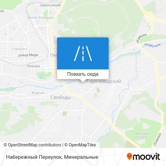 Карта Набережный Переулок