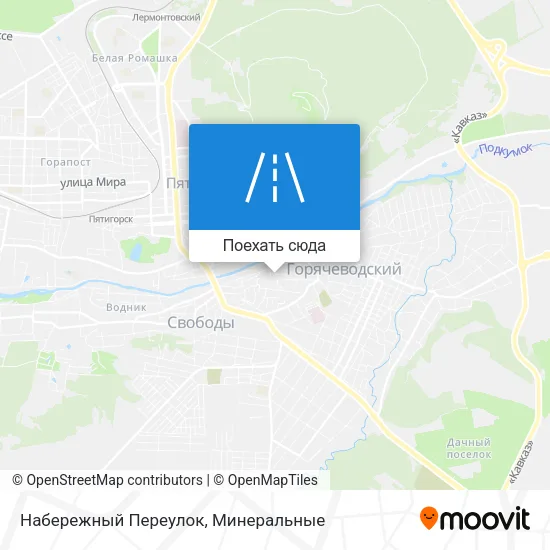 Карта Набережный Переулок