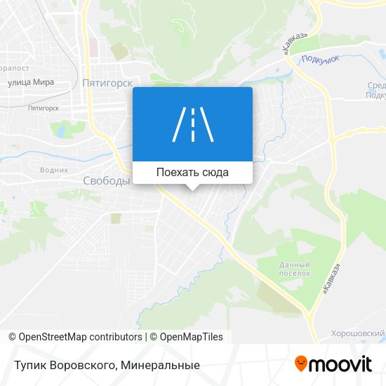 Карта Тупик Воровского