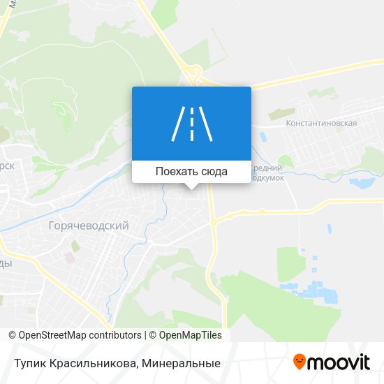 Карта Тупик Красильникова