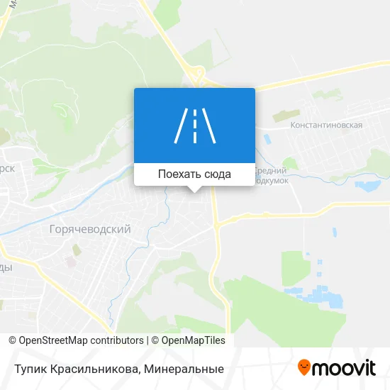 Карта Тупик Красильникова