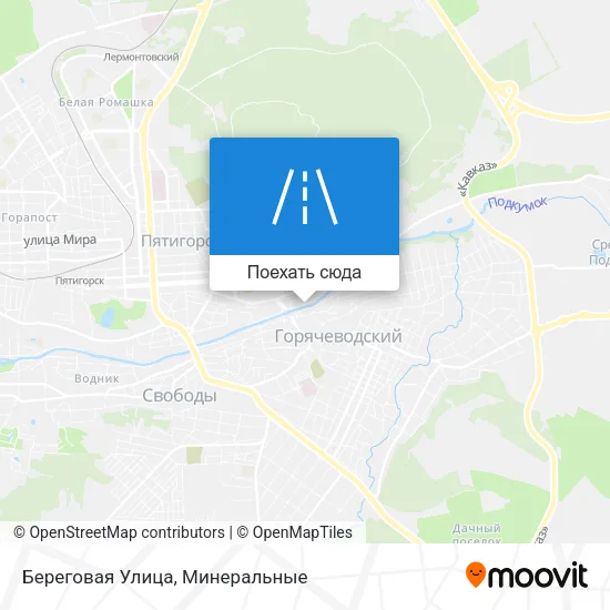 Карта Береговая Улица