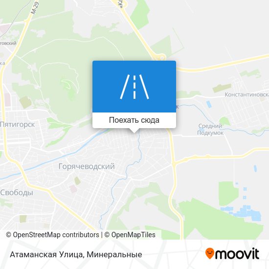 Карта Атаманская Улица