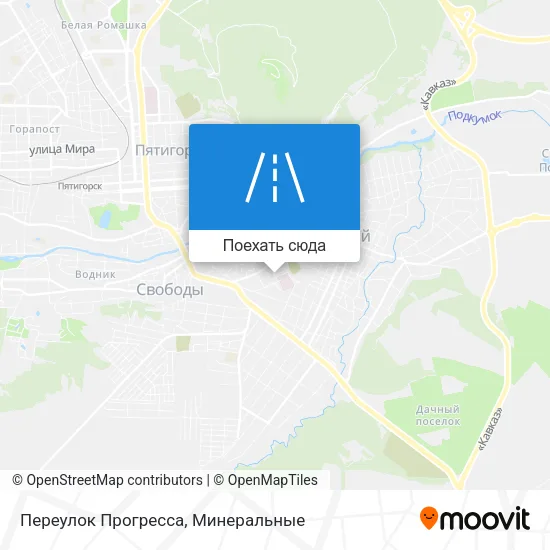 Карта Переулок Прогресса