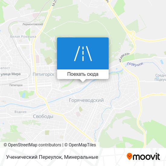 Карта Ученический Переулок