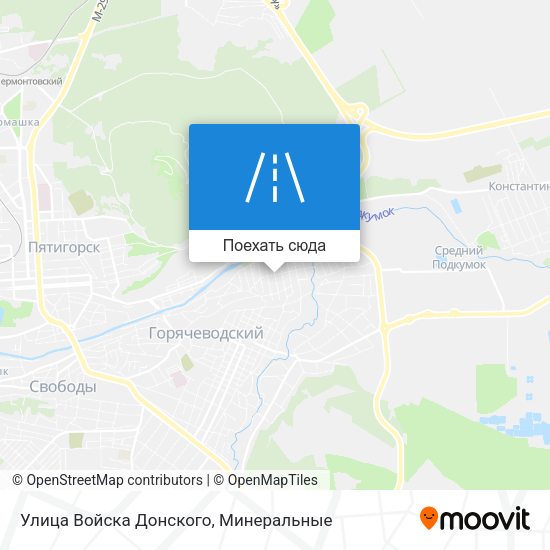 Карта Улица Войска Донского
