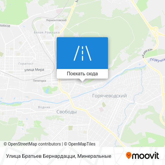Карта Улица Братьев Бернардацци